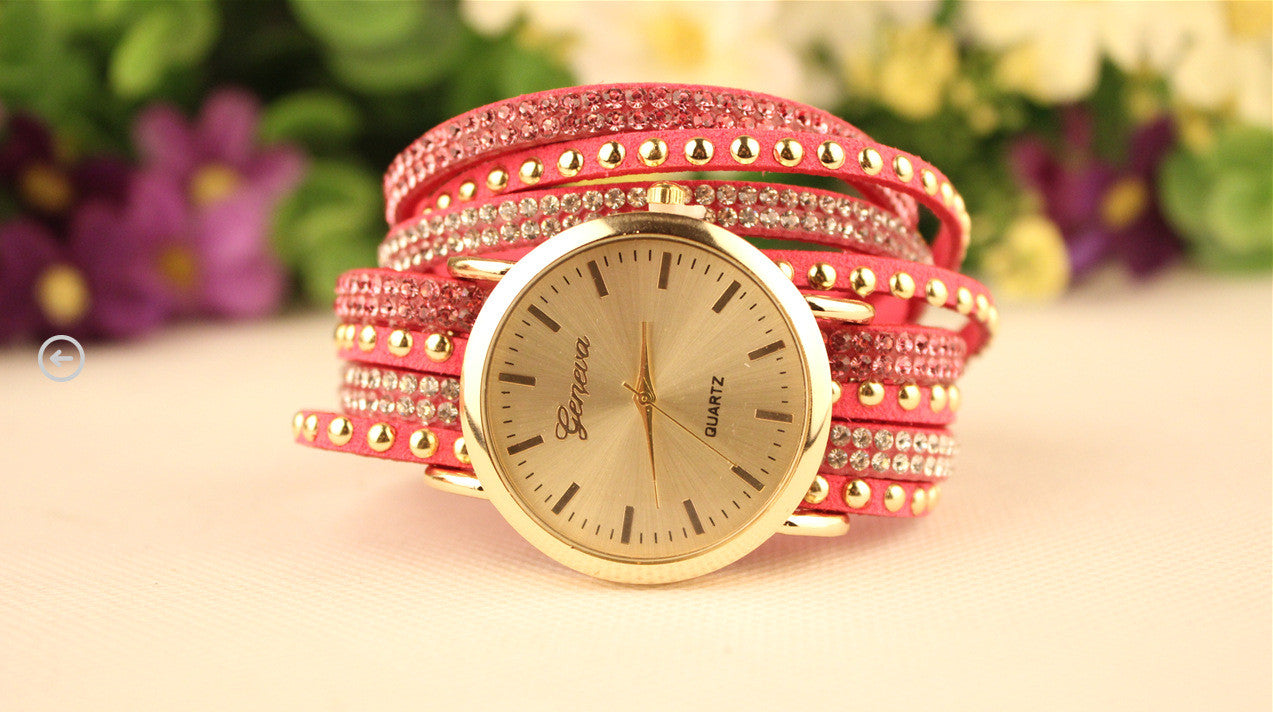 Korean Style Rivet Strap Casual Watch