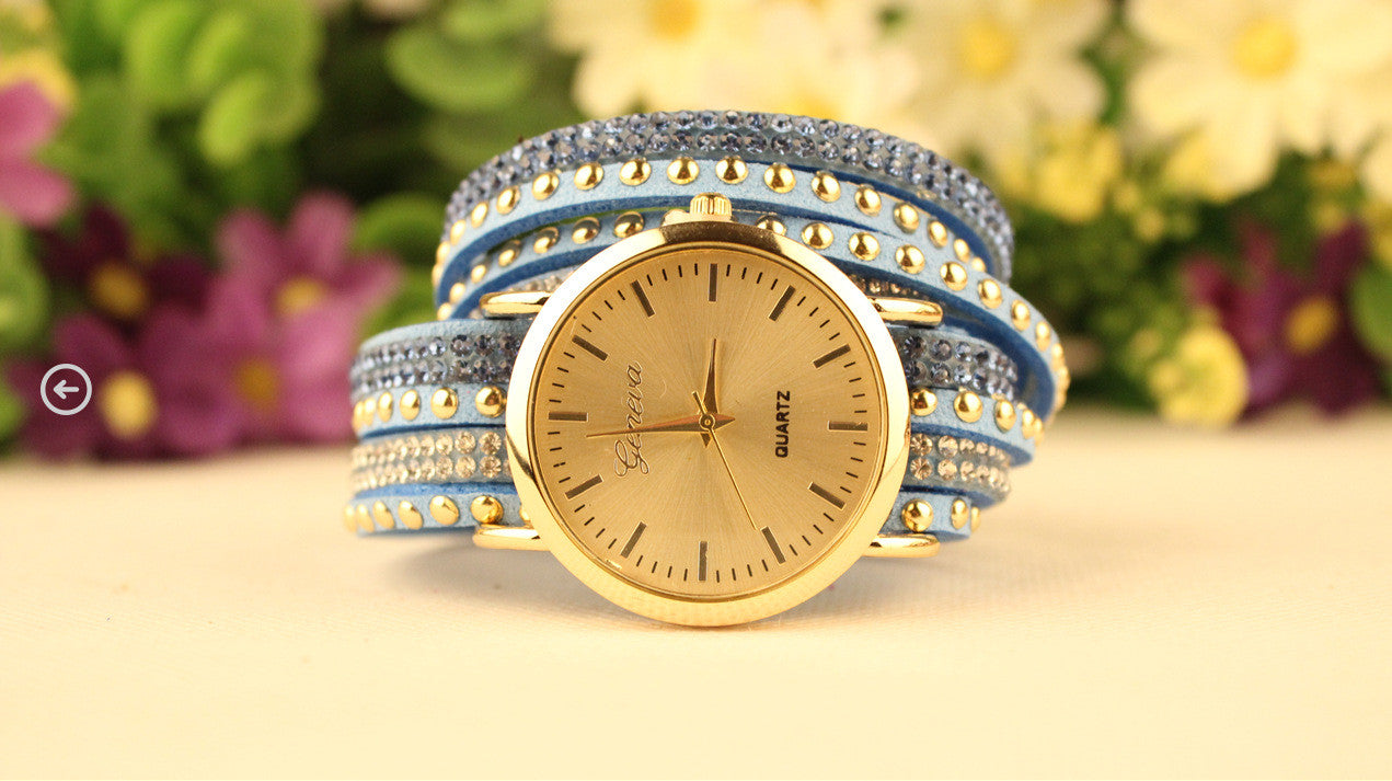 Korean Style Rivet Strap Casual Watch