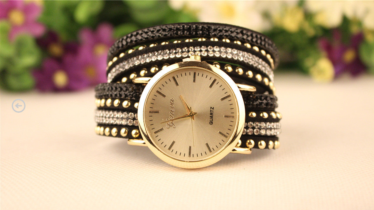 Korean Style Rivet Strap Casual Watch