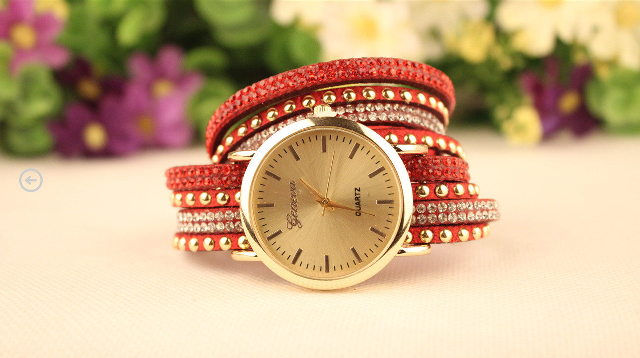 Korean Style Rivet Strap Casual Watch