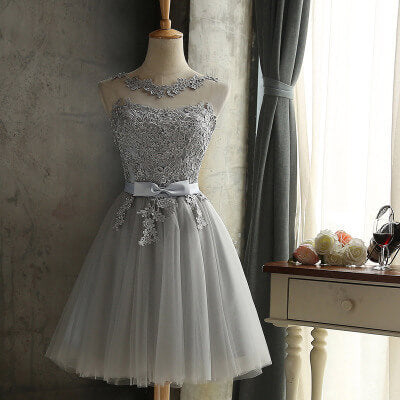 Patchwork Lace Bridemaid Skater Dress