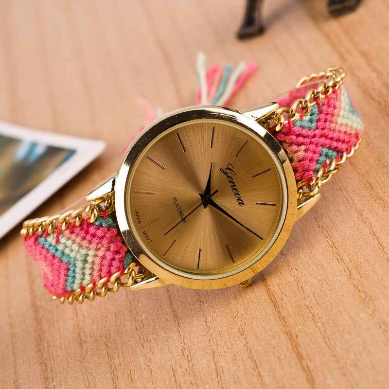 National Style Woven DIY Watch