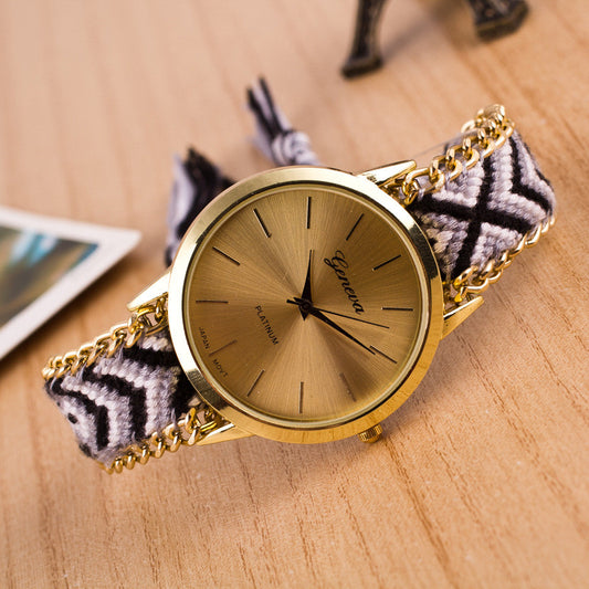 National Style Woven DIY Watch