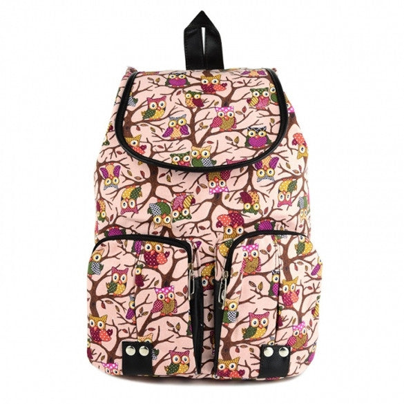 Women Vintage Casual Canvas Sports School Bag Backpack