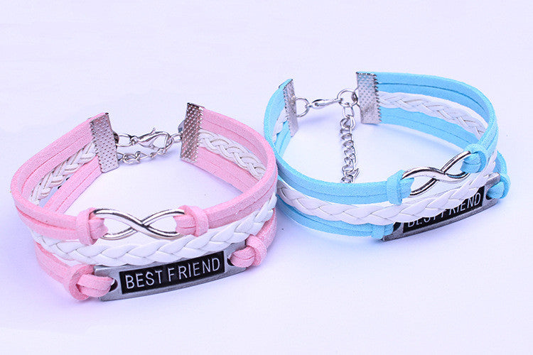 BESTFRIEND Leather Cord Woven Bracelet