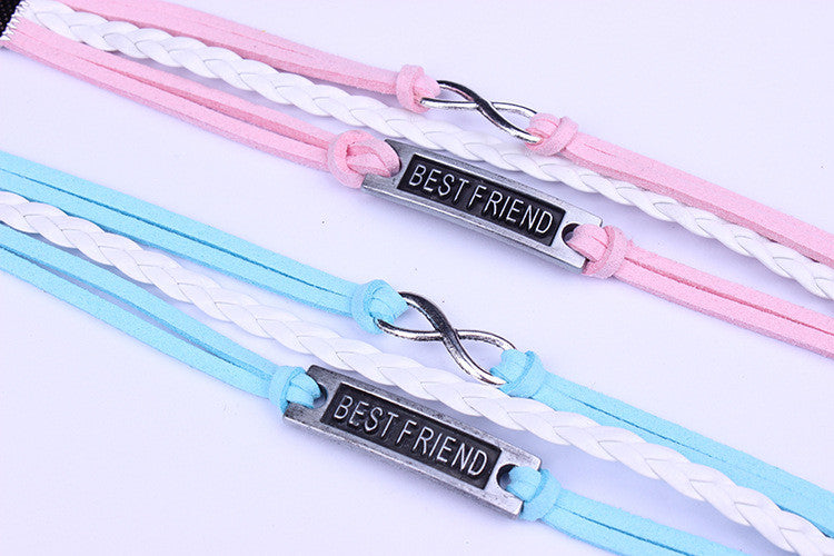 BESTFRIEND Leather Cord Woven Bracelet