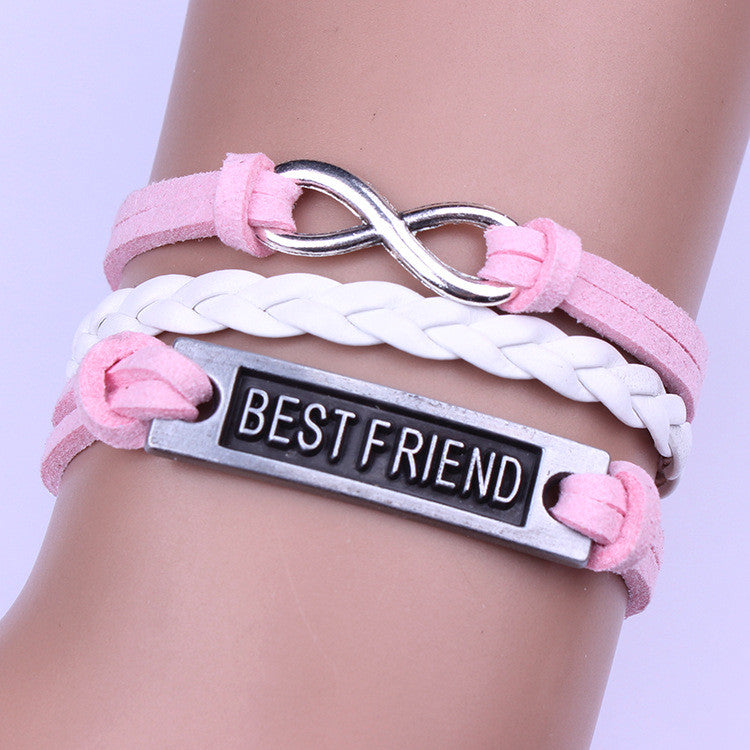 BESTFRIEND Leather Cord Woven Bracelet