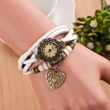 Retro Love Double Arrow Bracelet Watch