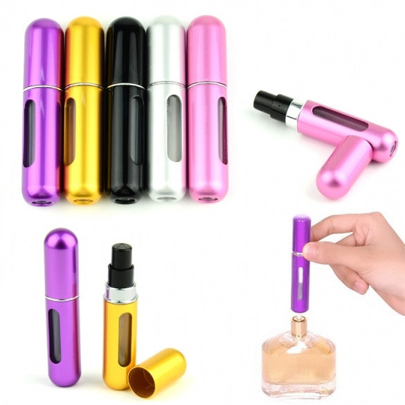 Mini Travel Refillable Perfume Atomizer Bottle For Spray Scent Pump Case