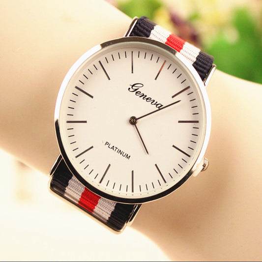 Simple Fashion Colorful Strap Watch