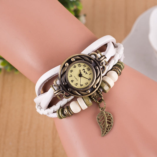 Hollow Out Leaf Multilayer Watch