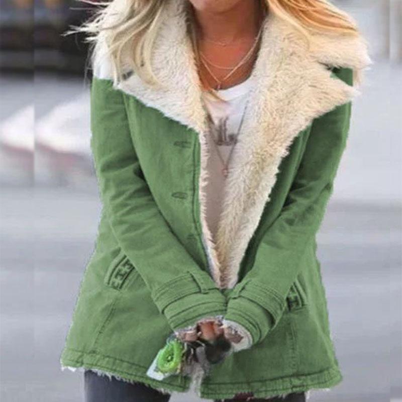 Warm Notched Collar Sherpa Jacket