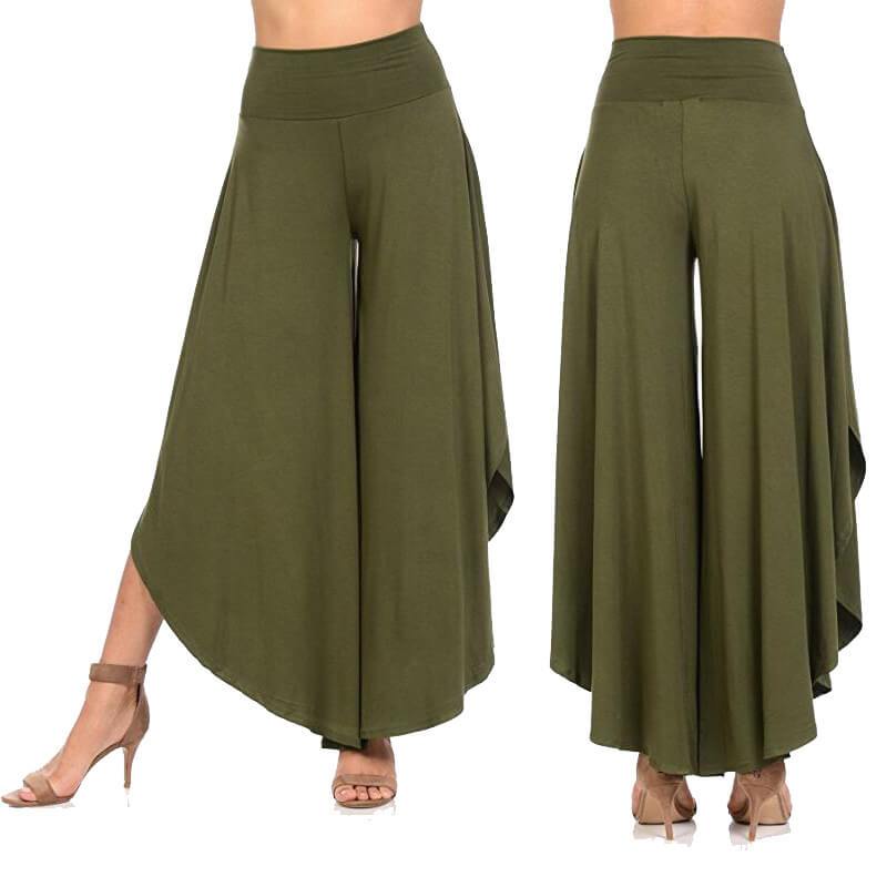 Wide Leg High Waist Loose Irregular Pants