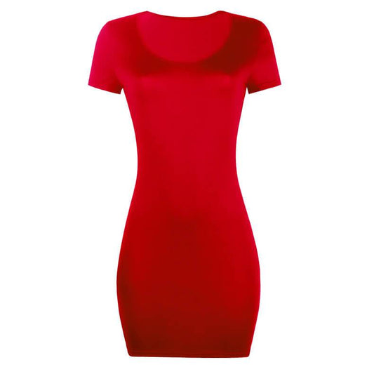 Sheath Low Cut Petite Bodycon Dress