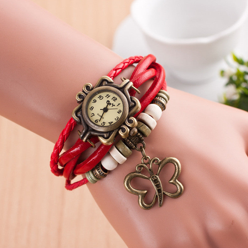 Hollow Out Butterfly Multilayer Watch