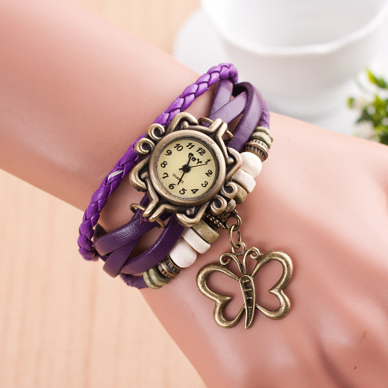 Hollow Out Butterfly Multilayer Watch