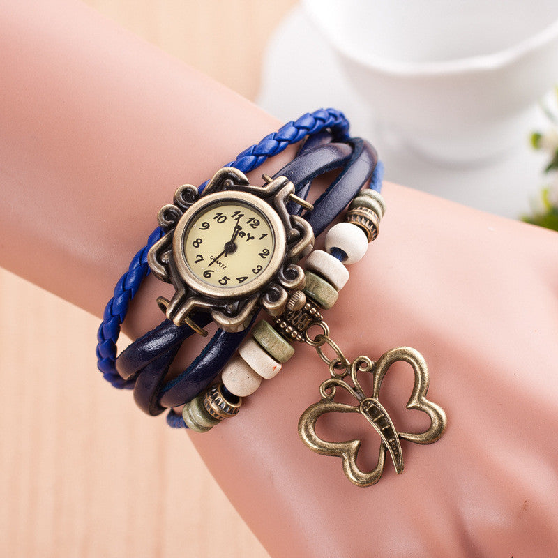 Hollow Out Butterfly Multilayer Watch