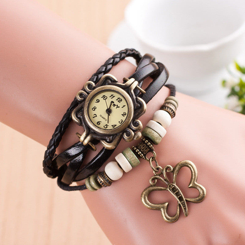 Hollow Out Butterfly Multilayer Watch