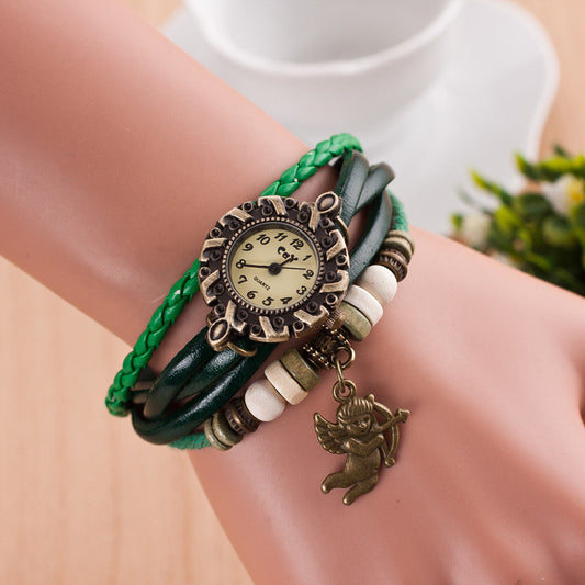 Cupid Retro Fashion Punk Bracelet Watch