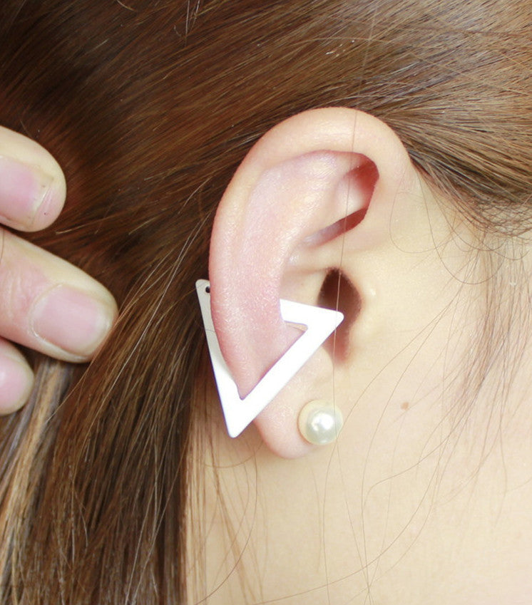 Exaggerate Triangle Ear Clip Earrings