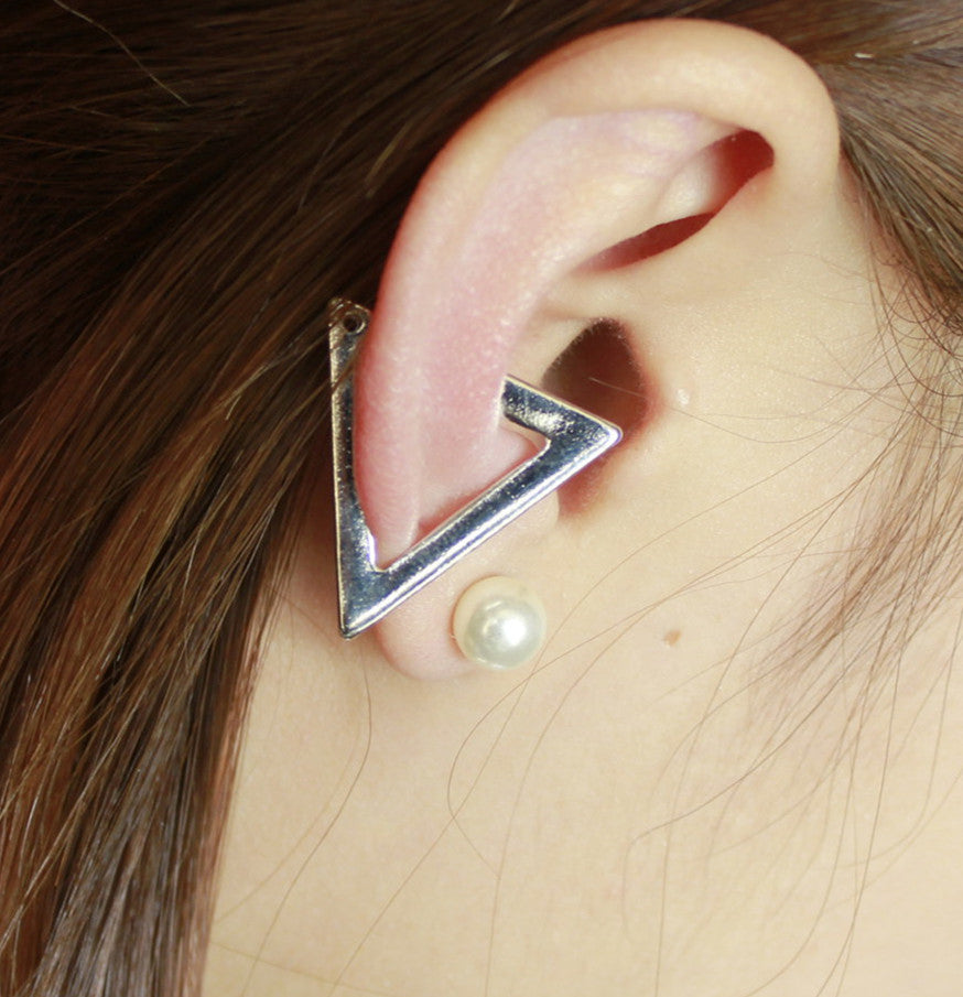 Exaggerate Triangle Ear Clip Earrings