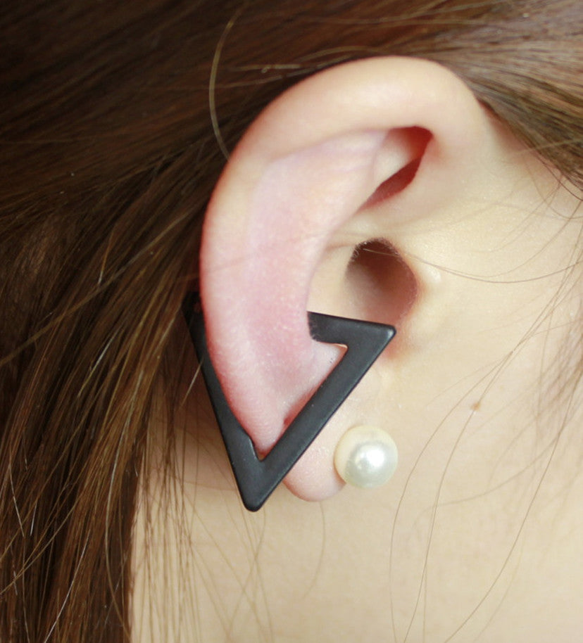 Exaggerate Triangle Ear Clip Earrings