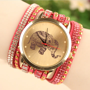 Hot Style Elephant Print Watch