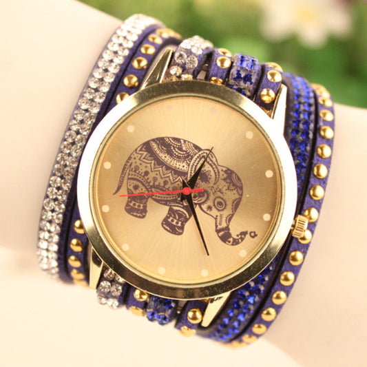 Hot Style Elephant Print Watch