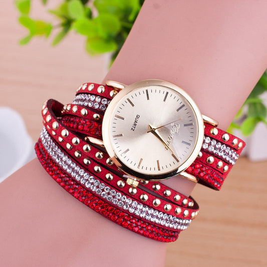 Personality Rivet Strap Bracelet Watch