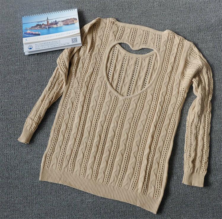 Sweet Heart Hollow Out Knitting Sweater - MeetYoursFashion - 4