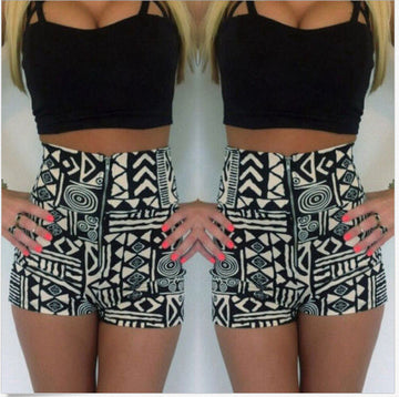 Strap Crop Top Flower Print Shorts Two Pieces Set