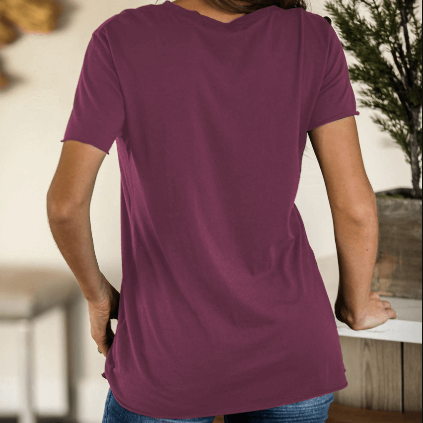 Casual Letter Print Short Sleeve Loose T-shirts