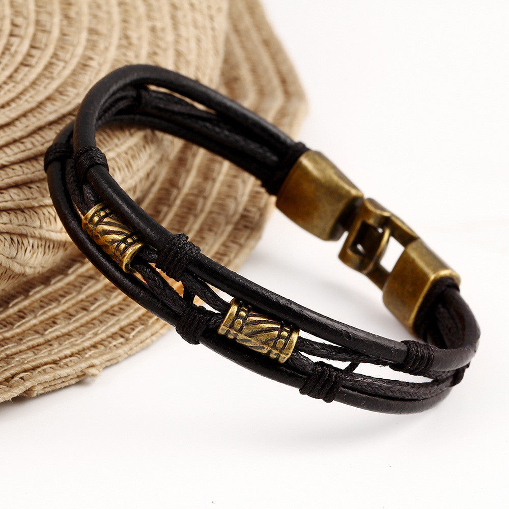 Hot Style Fashion Multilayer Leather Bracelet