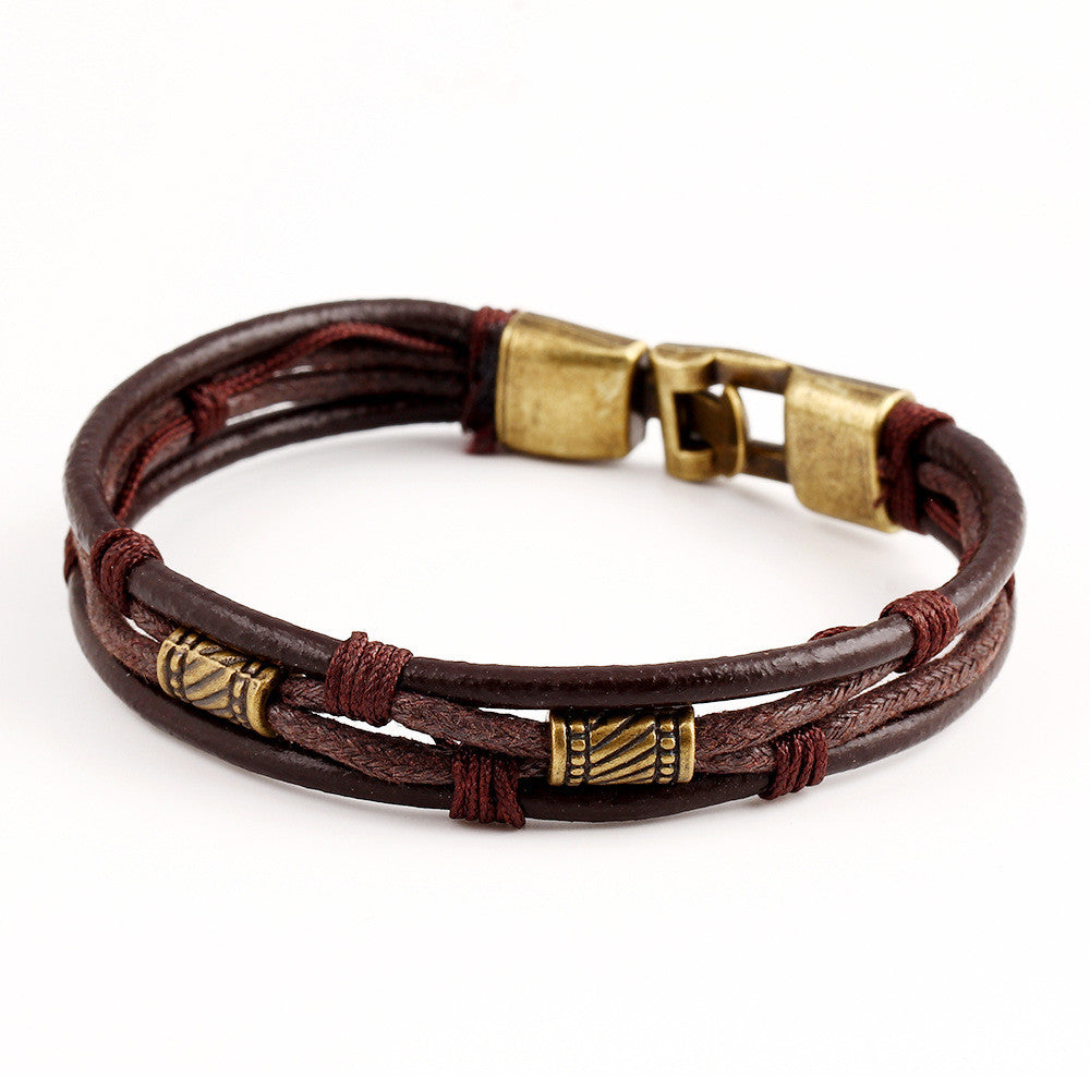 Hot Style Fashion Multilayer Leather Bracelet