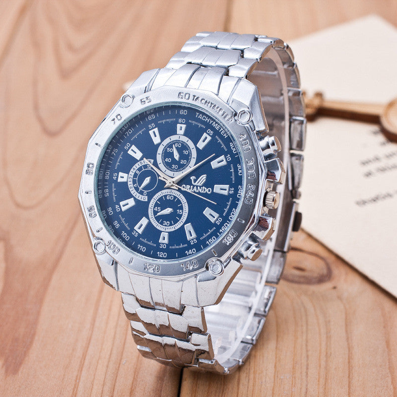 Fashion Three Eyes Business Quartz Watch