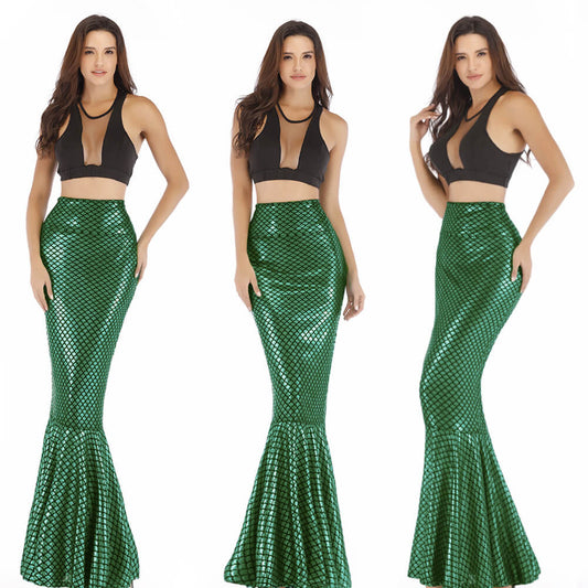 Party High Waist Bodycon Sequin Trumpet Dress