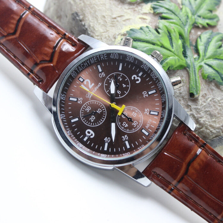 High-End Fashion Leather Lady's Watch