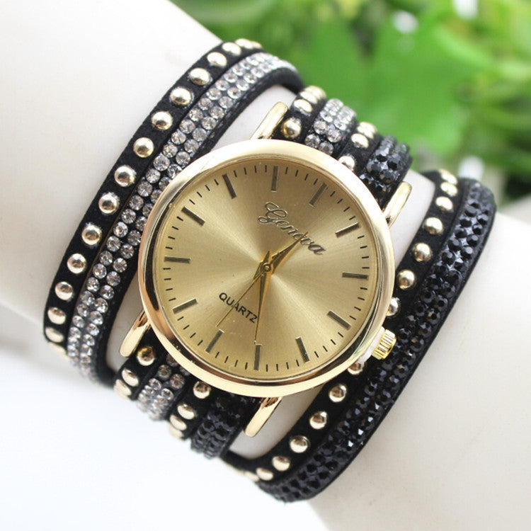 Korean Style Rivet Strap Casual Watch