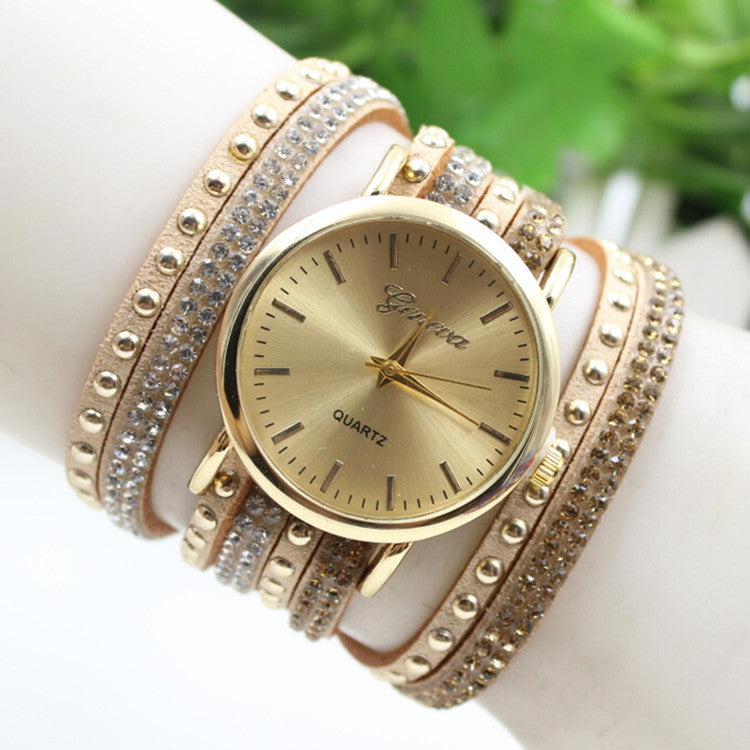 Korean Style Rivet Strap Casual Watch