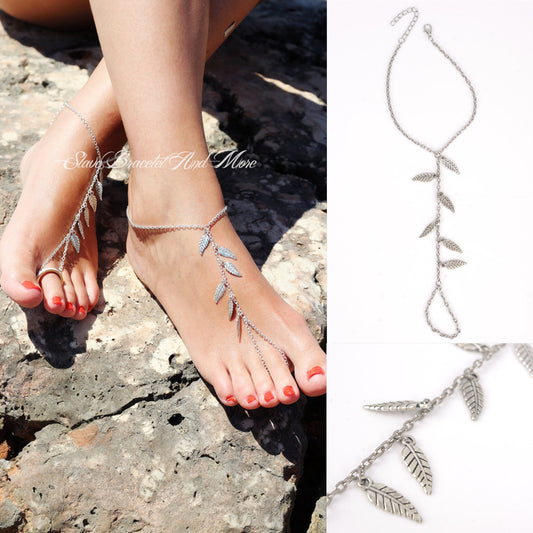 Leaves Tassel Beach Anklet