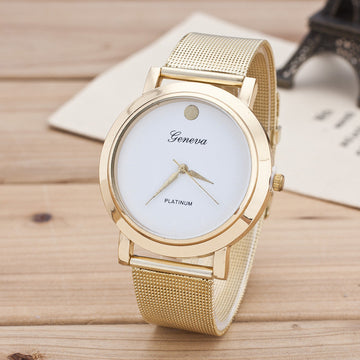 Alloy Mesh Belt Fashion Watch