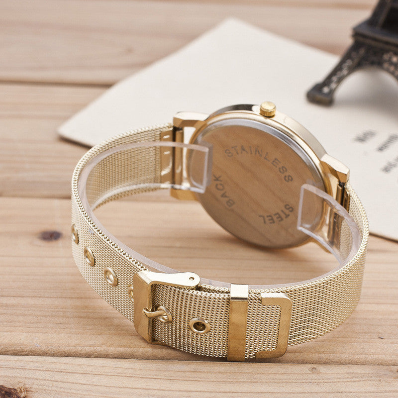 Alloy Mesh Belt Fashion Watch