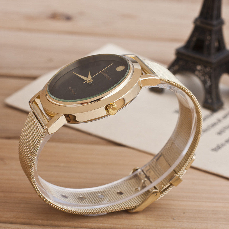 Alloy Mesh Belt Fashion Watch