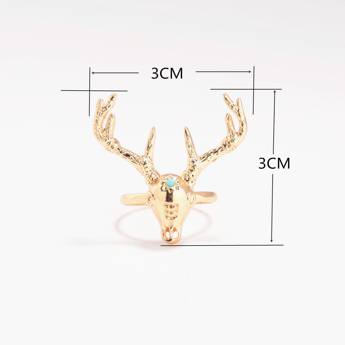 Fashion National Style Deer Head Ring