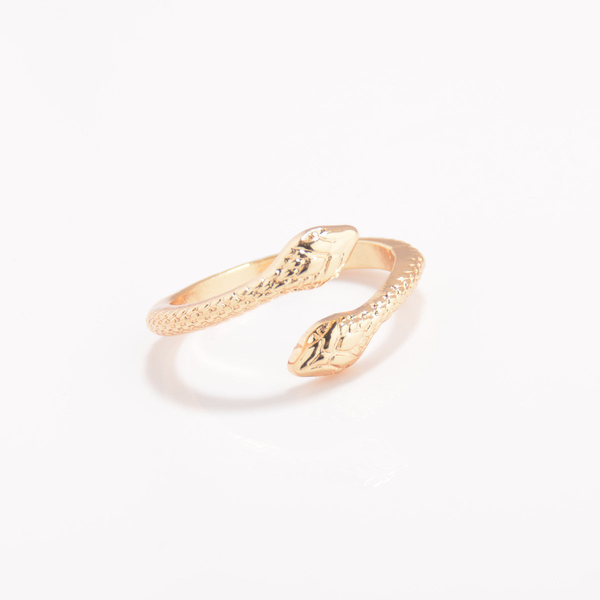 Exaggerated Snake Diamond Open Ring