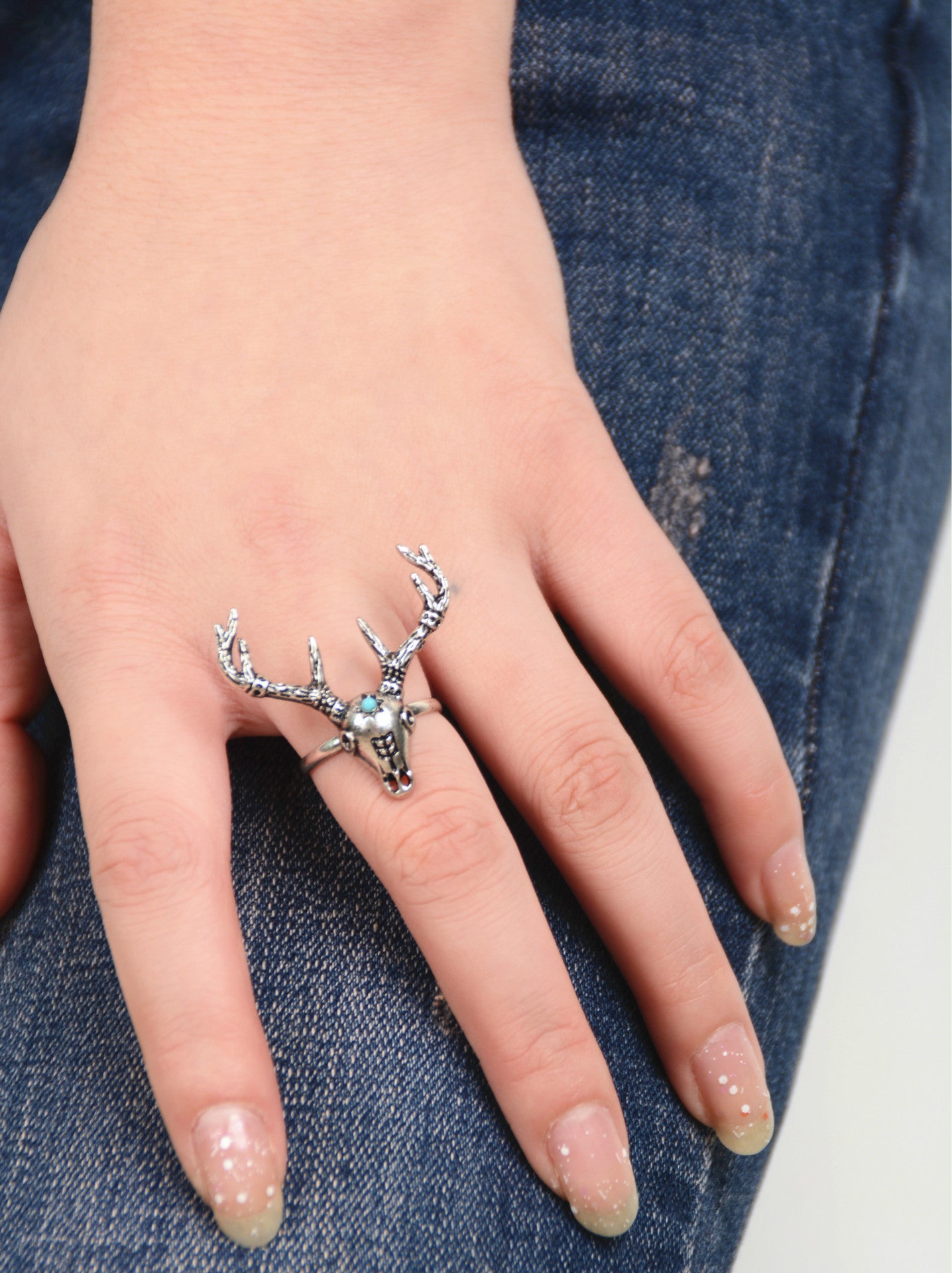 Fashion National Style Deer Head Ring