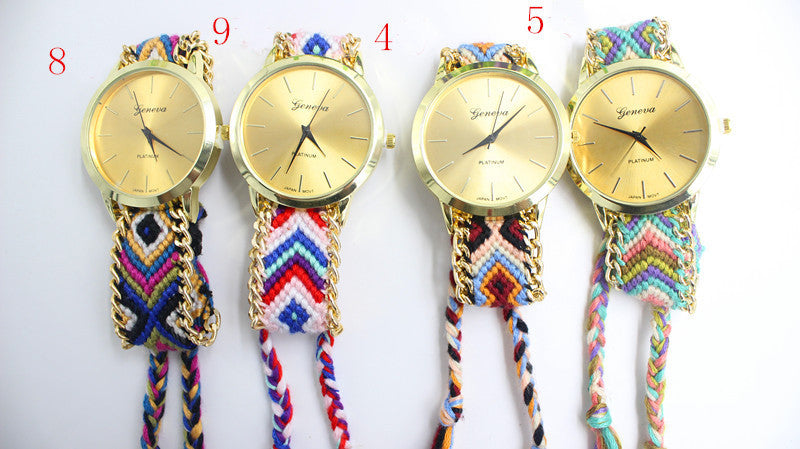 Handmade DIY Woven Bracelet Watch