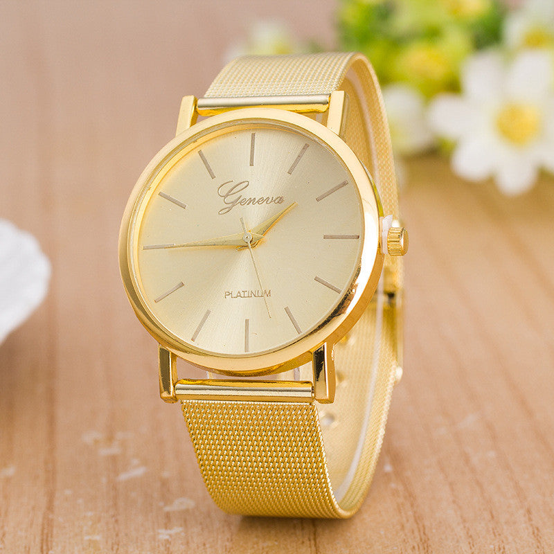 Classic Mesh Alloy Strap Fashion Watch