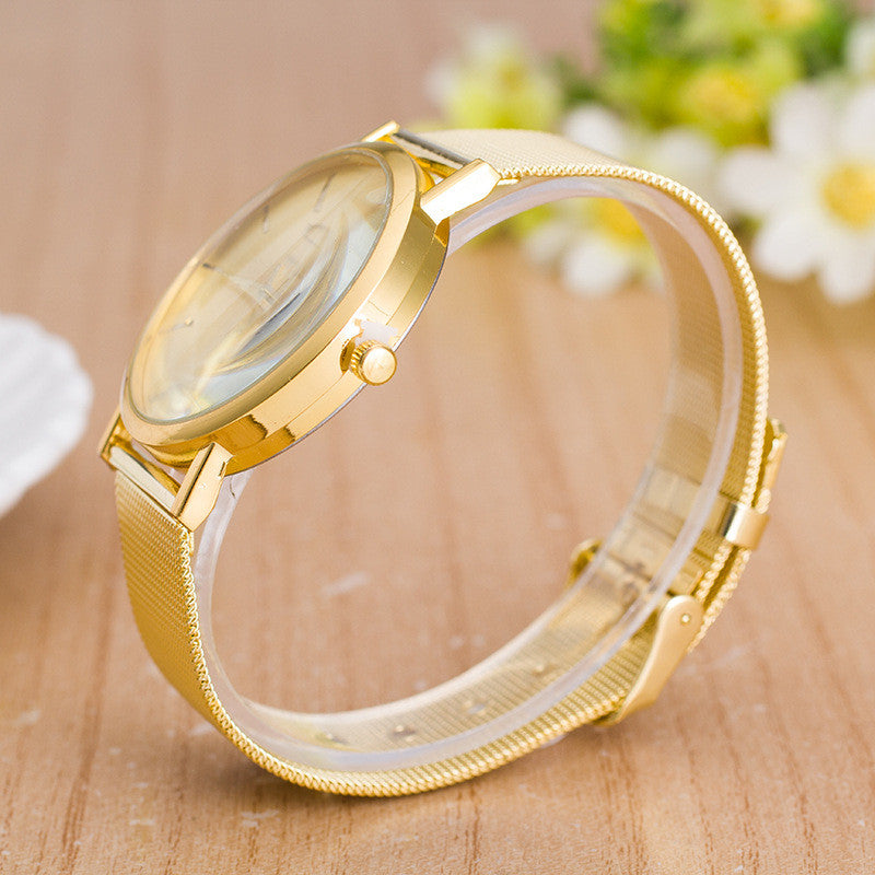 Classic Mesh Alloy Strap Fashion Watch