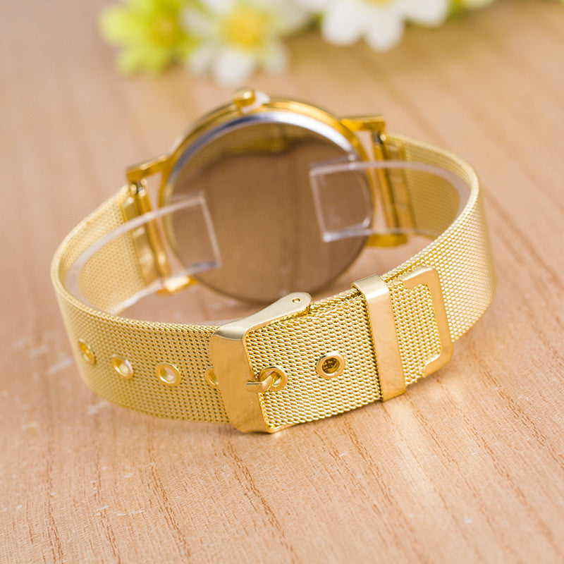 Classic Mesh Alloy Strap Fashion Watch